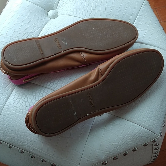Sperry Top-Sider Pink & Leopard print loafers - Picture 3 of 5